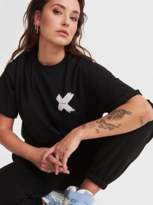 Alix the label | X Shirt - Zwart