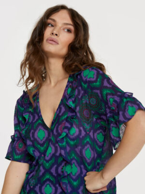 Alix the label | Ruffle Top - Paars