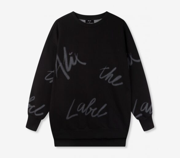 Alix the label | Painted Sweat - Zwart