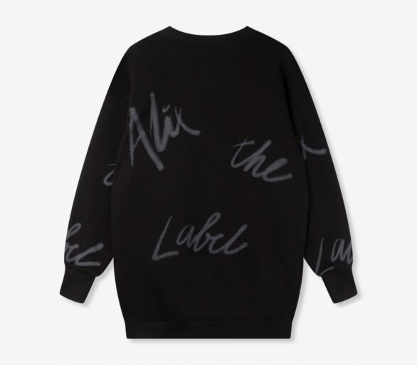 Alix the label | Painted Sweat - Zwart - Afbeelding 2