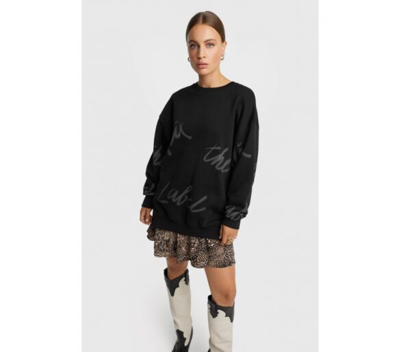 Alix the label | Painted Sweat - Zwart - Afbeelding 3