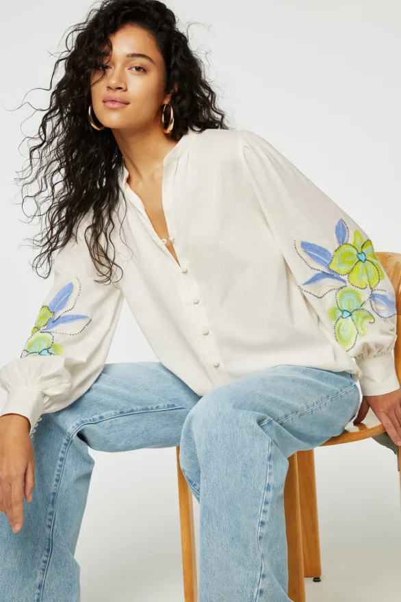 Fabienne Chapot | Marielle Blouse - Offwhite - Afbeelding 3