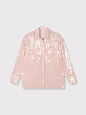 Alix the label | Sequin Blouse - Licht roze