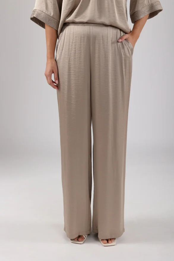 Nukus | Josephine Pants Silky Dark Sand - Afbeelding 2