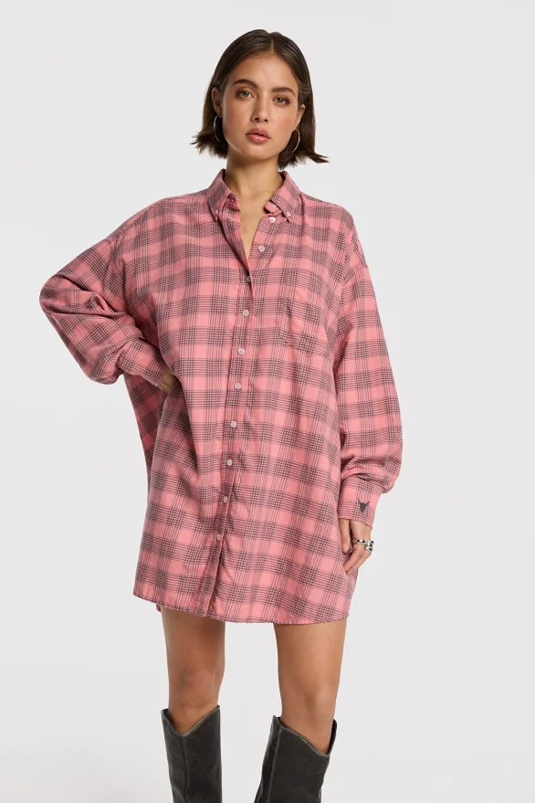 Alix the label | CHECK BLOUSE DRESS - Afbeelding 2