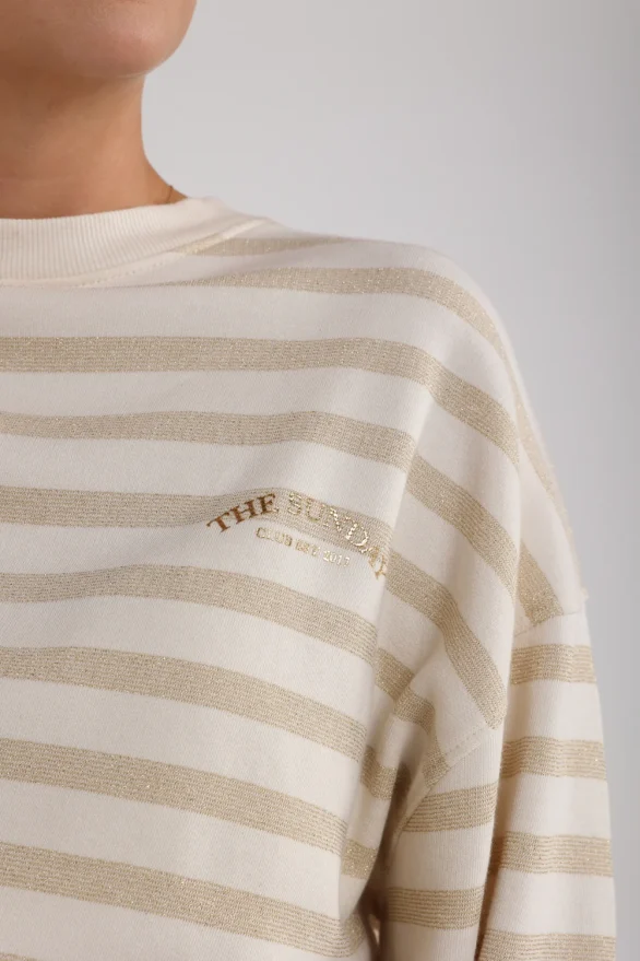 Nukus | Noa Pullover Stripes Sand - Afbeelding 5