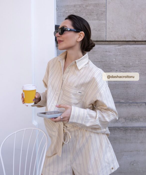 Josh V | Lova oversized blouse met strepen - Afbeelding 5