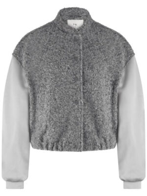 Nukus | Baltimore Jacket Satin | Light Grey