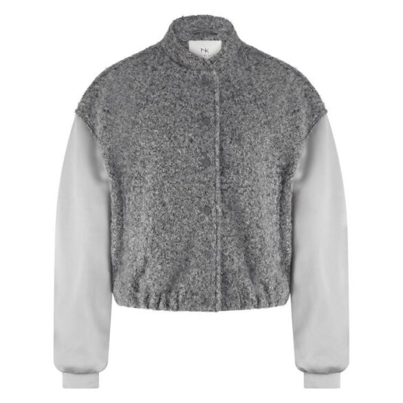 Nukus | Baltimore Jacket Satin | Light Grey