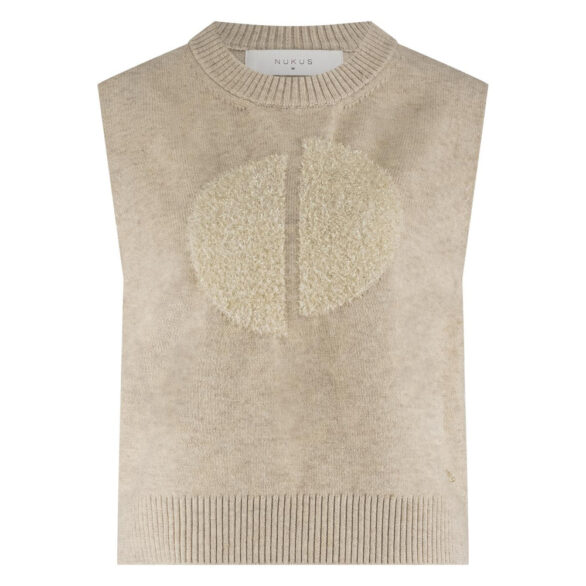 Nukus | Intarsia Spencer | Sand