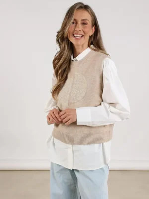 Nukus | Intarsia Spencer | Sand