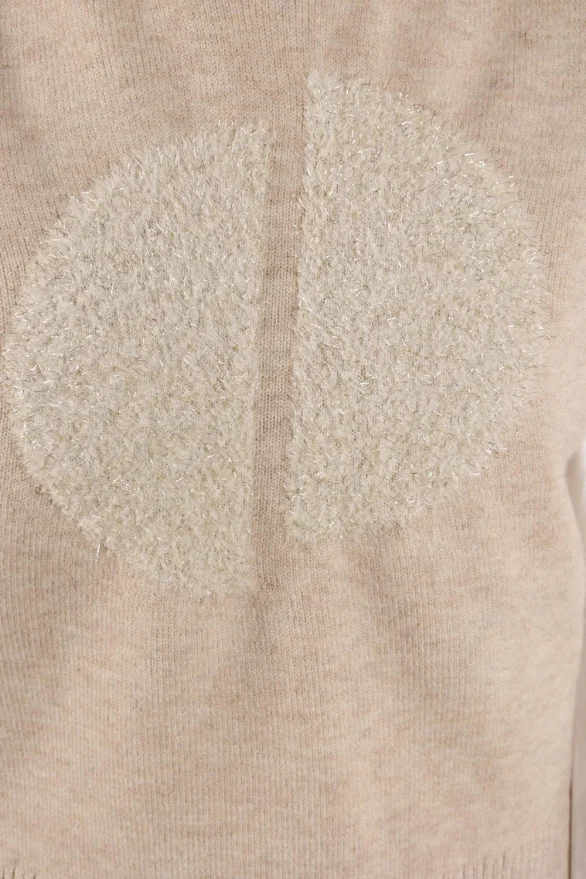 Nukus | Intarsia Spencer | Sand - Afbeelding 4