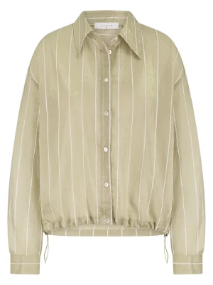 Nukus | Iris Blouse Stripe | Gold/Off White