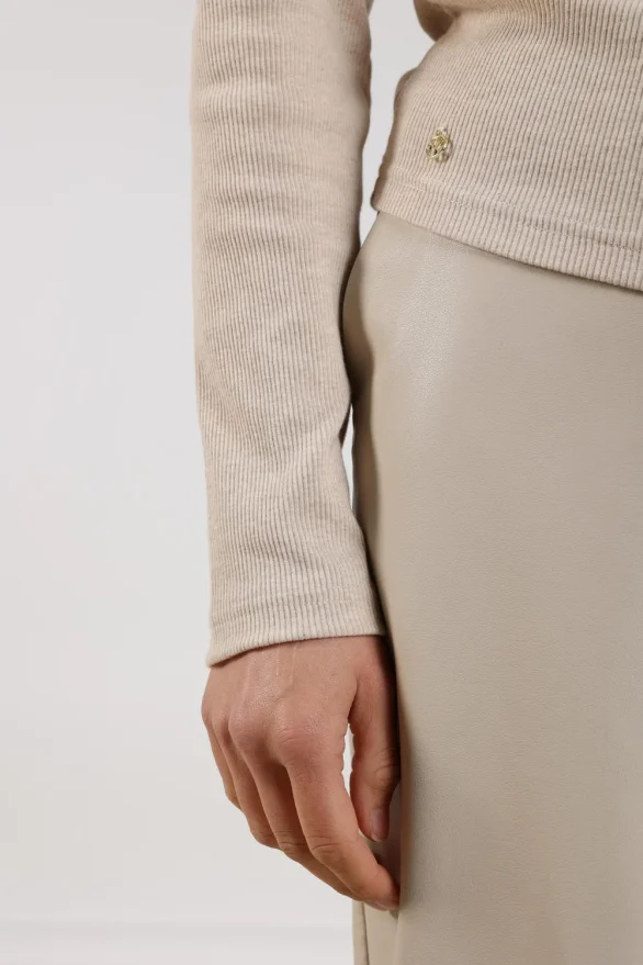 Nukus | Lilia Top LS | Sand - Afbeelding 4