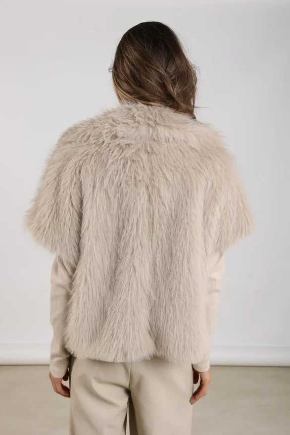 Nukus | Loua Gilet | Sand - Afbeelding 4