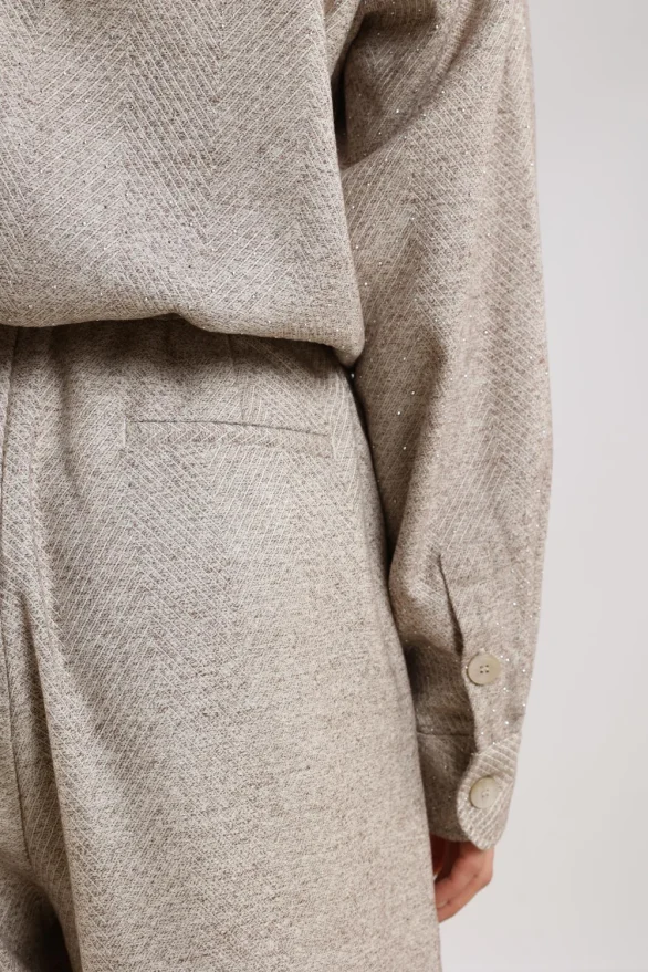 Nukus | Vera Pants Strass | Sand - Afbeelding 5